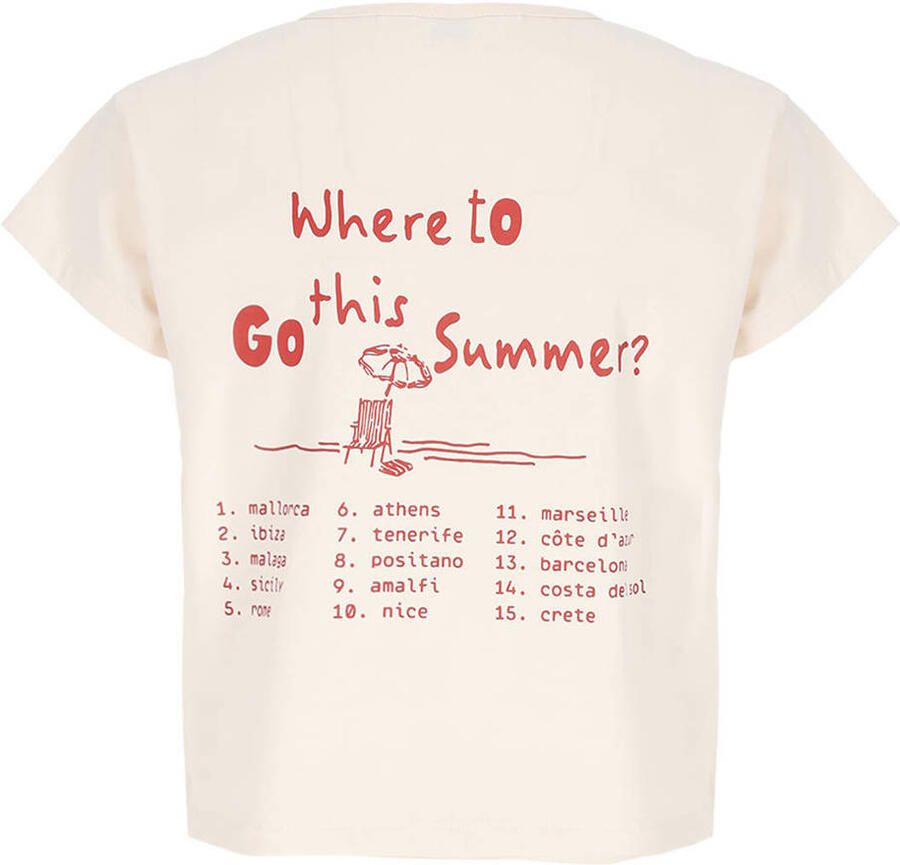 NoBell T-shirt met backprint wit - Foto 2
