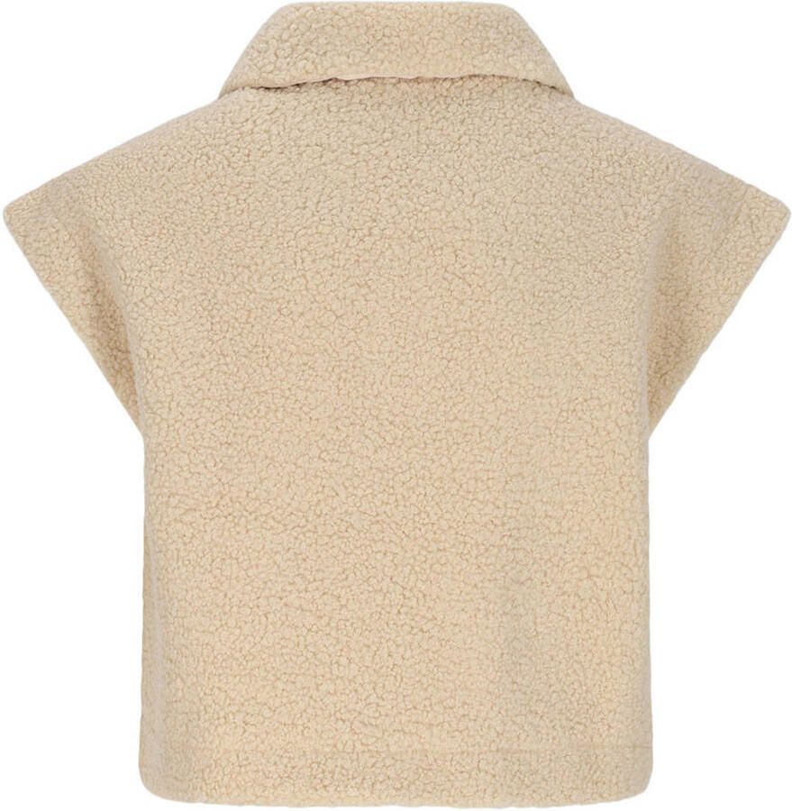 NoBell teddy gebreid vest ecru