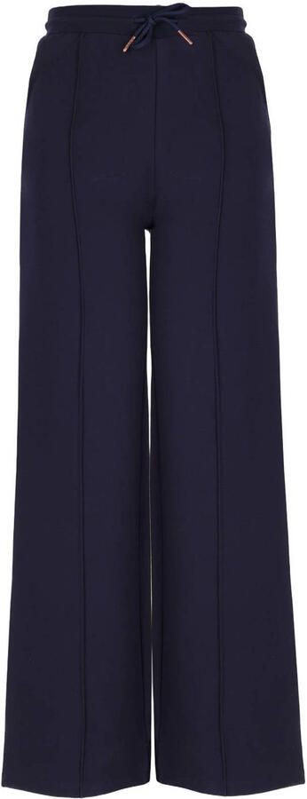 NoBell wide leg casual broek donkerblauw Meisjes Rayon Effen