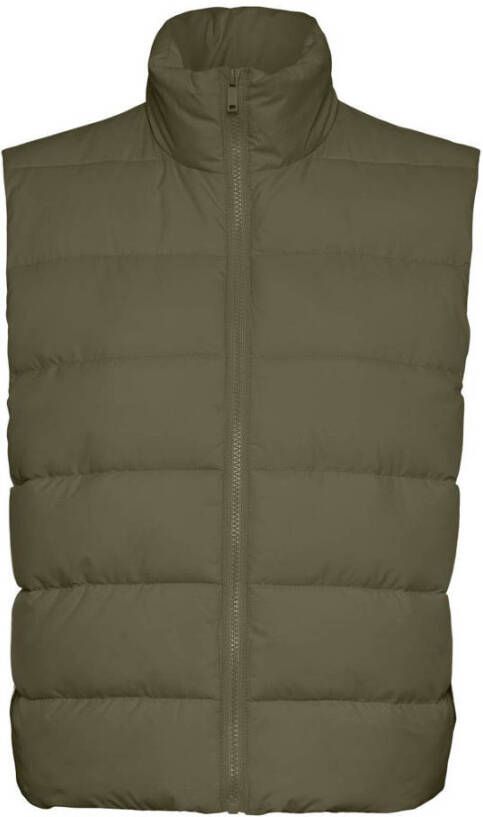 NOISY MAY bodywarmer NMMARCUS van gerecycled polyester donkergroen