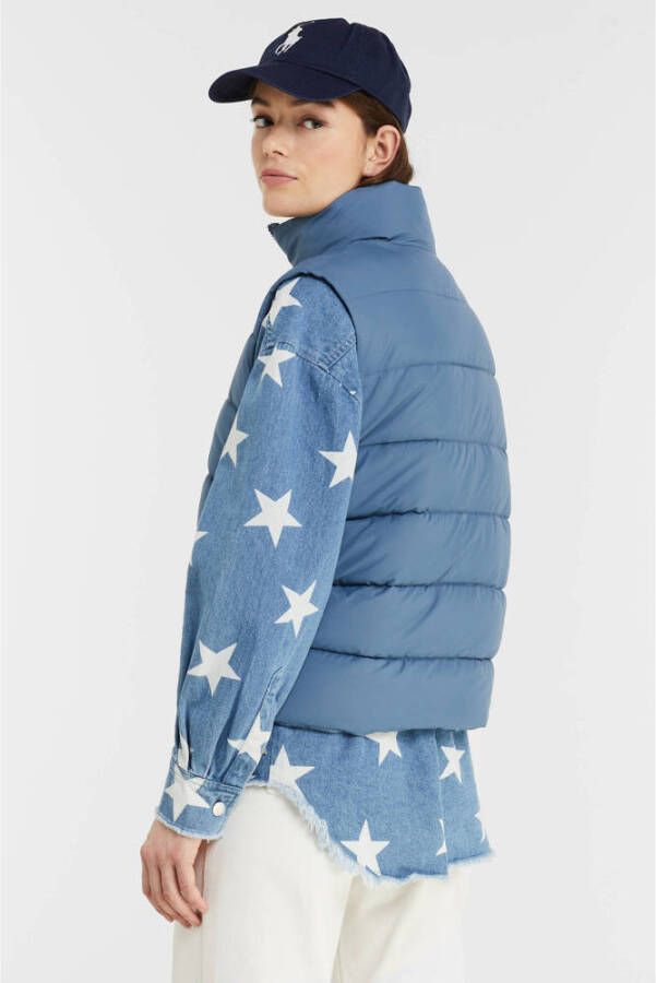 NOISY MAY bodywarmer NMMARCUS van gerecycled polyester grijsblauw