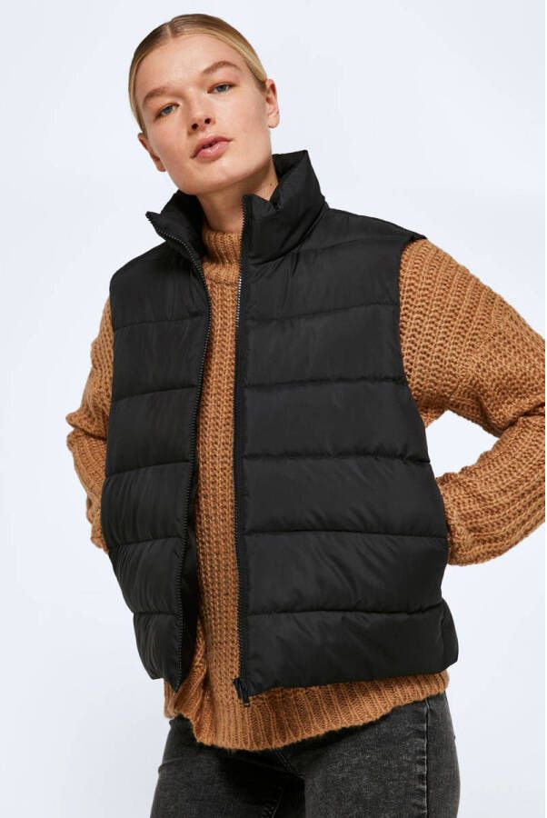 NOISY MAY bodywarmer NMMARCUS van gerecycled polyester zwart