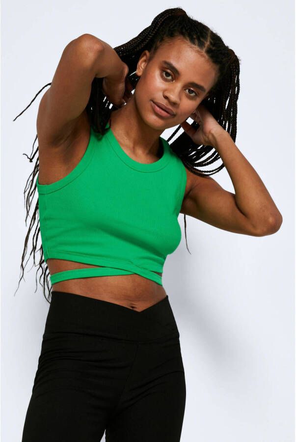 NOISY MAY crop top NMMAYA groen