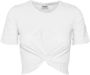 Noisy May Kort T-shirt met knoopdetail model 'TWIGGI' - Thumbnail 1
