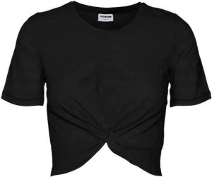 Noisy May Kort T-shirt met knoopdetail model 'TWIGGI'
