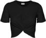 Noisy May Kort T-shirt met knoopdetail model 'TWIGGI' - Thumbnail 1