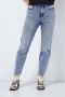 Noisy May Upgrade je denimcollectie met hoge taille straight jeans Blue Dames - Thumbnail 1