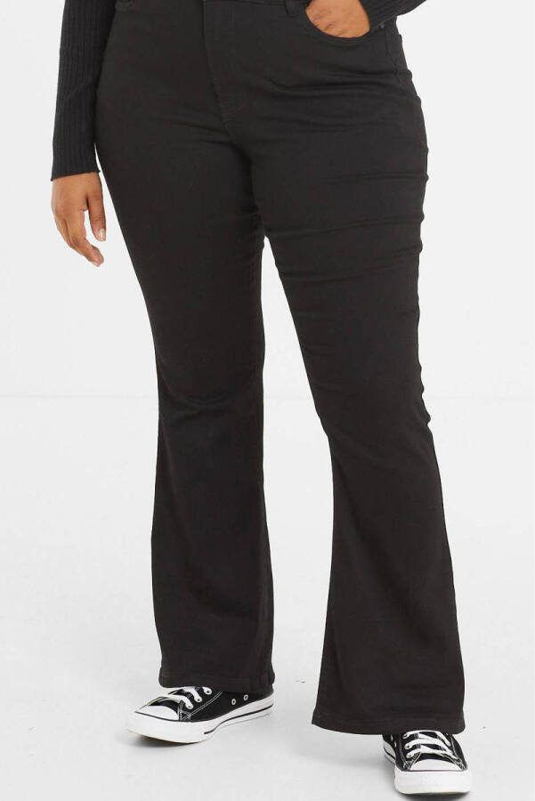 NOISY MAY Curve high waist flared jeans NMSALLIE zwart - Foto 2