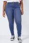 NOISY MAY Curve high waist skinny fit jeans NMCALLIE medium blue denim - Thumbnail 1