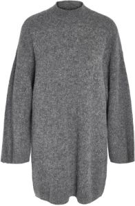 NOISY MAY Curve jurk NMBALANCE met wol grijs