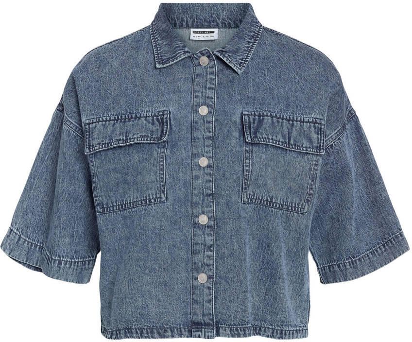 NOISY MAY Curve denim blouse medium blue denim