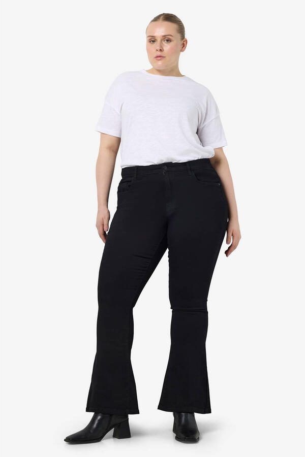 NOISY MAY Curve high waist flared jeans NMSALLIE zwart - Foto 3