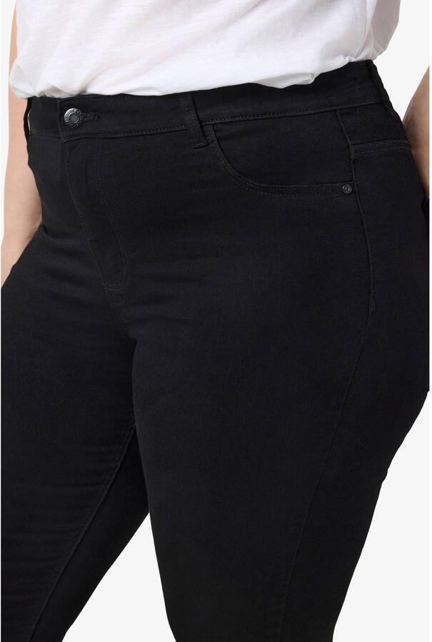 NOISY MAY Curve high waist skinny fit jeans NMCALLIE zwart - Foto 2