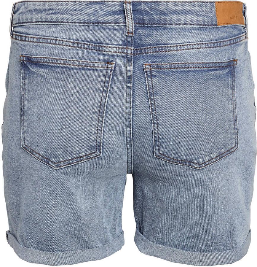 NOISY MAY Curve high waist denim short light blue denim - Foto 2
