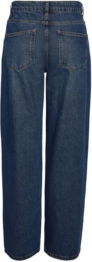 NOISY MAY Curve high waist mom jeans dark blue denim