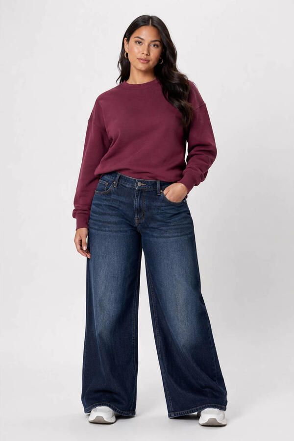 NOISY MAY Curve Nmkenzie Mw Wide Jeans Az496Db Cur Plus Size jeans donkerblauw - Foto 2