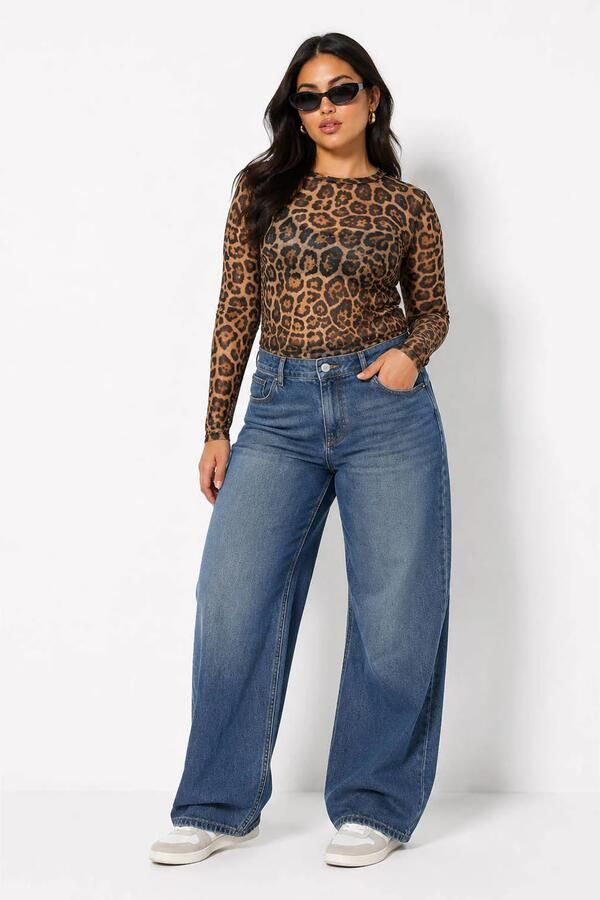 NOISY MAY Curve Plus Size regular fit top bruin