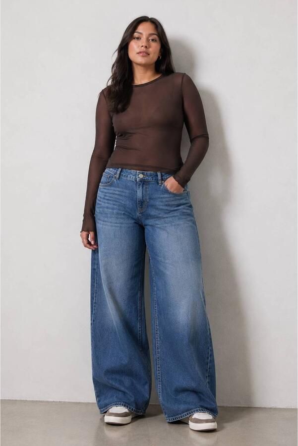 NOISY MAY Curve Plus Size regular fit top bruin