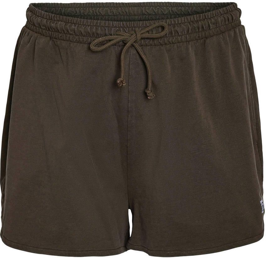 NOISY MAY Curve regular waist casual short donkerbruin
