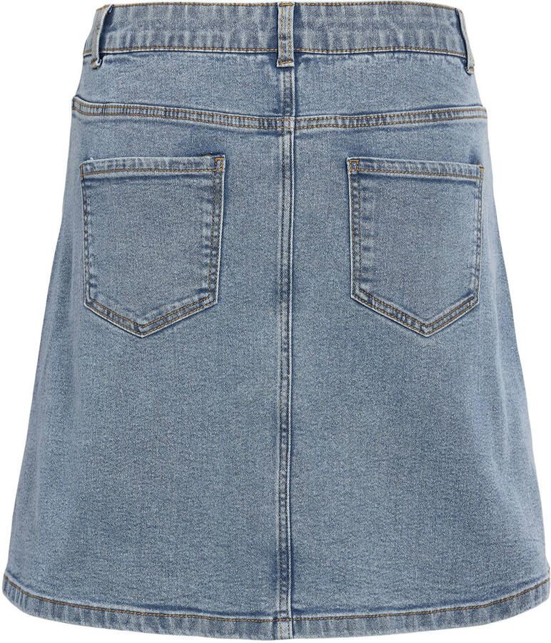 NOISY MAY Curve spijkerrok light blue denim