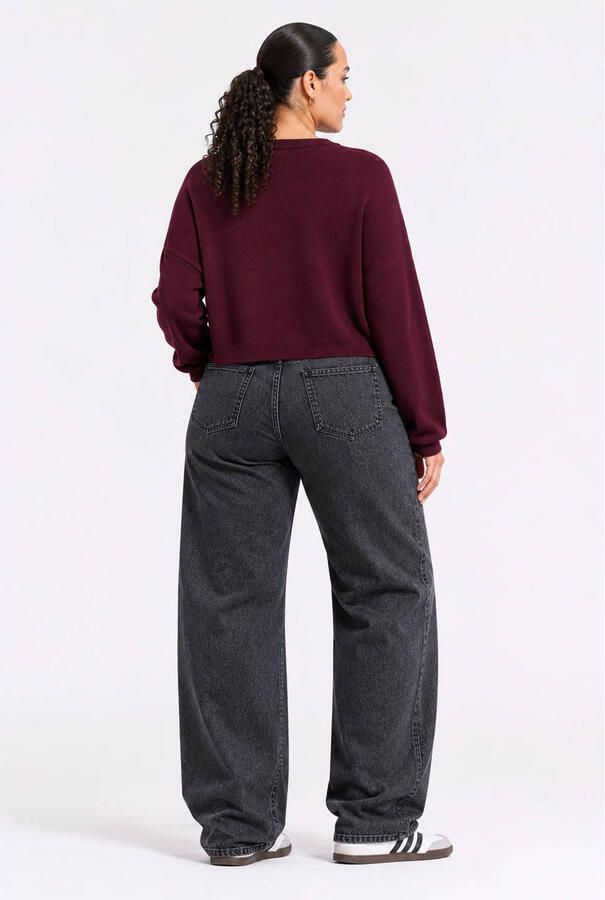 NOISY MAY Curve sweater donkerrood - Foto 2