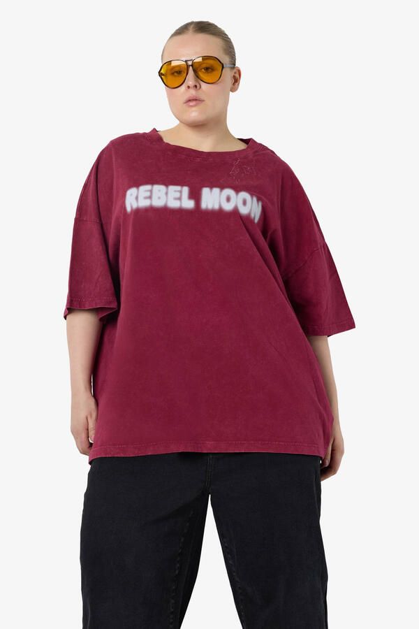 NOISY MAY Curve T-shirt rood