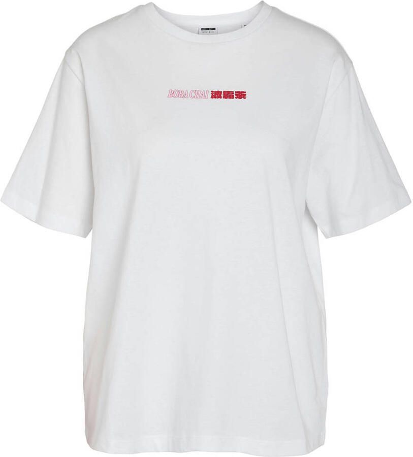 NOISY MAY Curve T-shirt wit - Foto 2