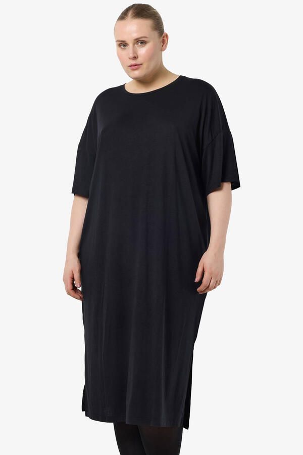 NOISY MAY Curve T-shirtjurk NMMAYDEN zwart