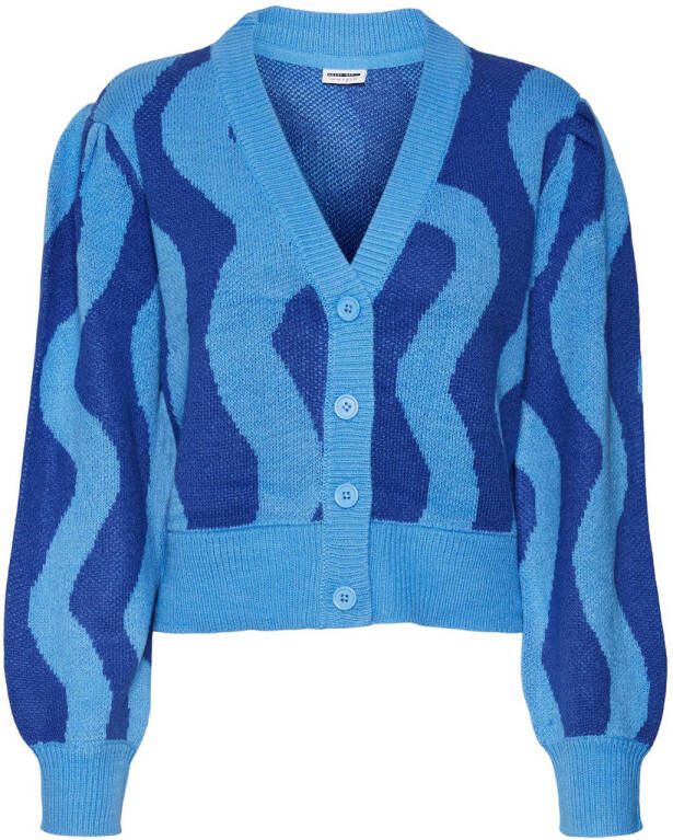 NOISY MAY gestreept vest NMCOSMIC blauw