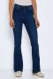 NOISY MAY high waist flared jeans NMSALLIE medium blue denim - Thumbnail 1