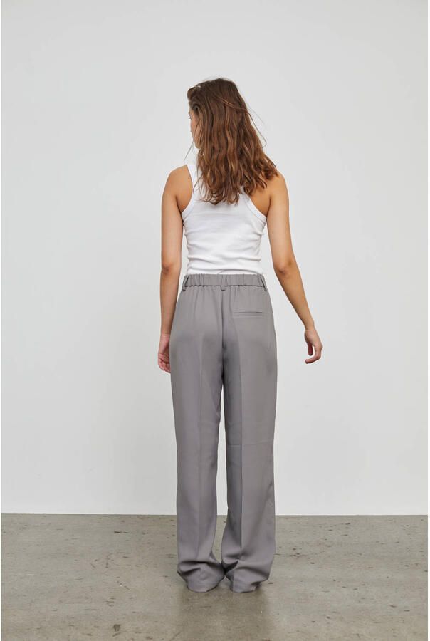 Noisy May Titanium High Waist Broek Grijs Gray Dames - Foto 2