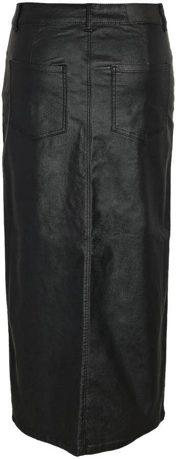 Noisy may Imitatieleren rok NMKATH NW SLIT LONG SKIRT COATED BL NOOS - Foto 2