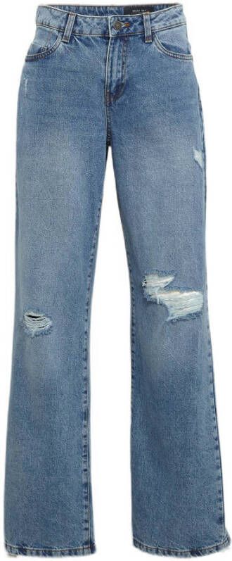 NOISY MAY wide leg jeans Amanda light blue denim
