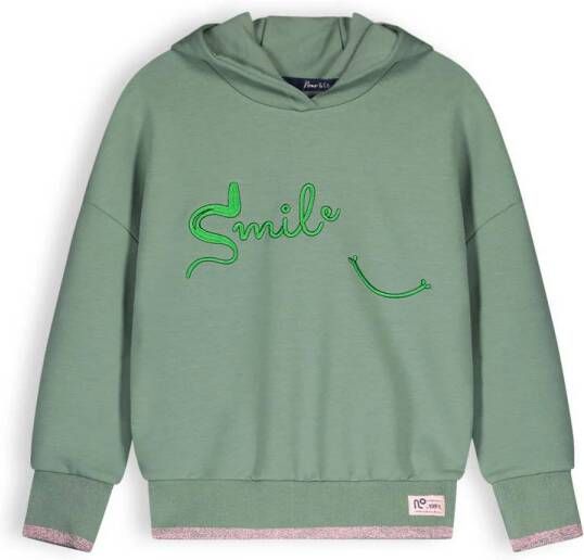 NONO hoodie Kumy groen Sweater Effen 122 128 | Sweater van