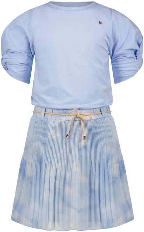 NONO jurk Mulan van gerecycled polyester lichtblauw