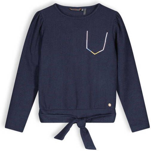 NONO longsleeve Kasy 110 navy blazer Blauw Meisjes Polyester Ronde hals 158 164