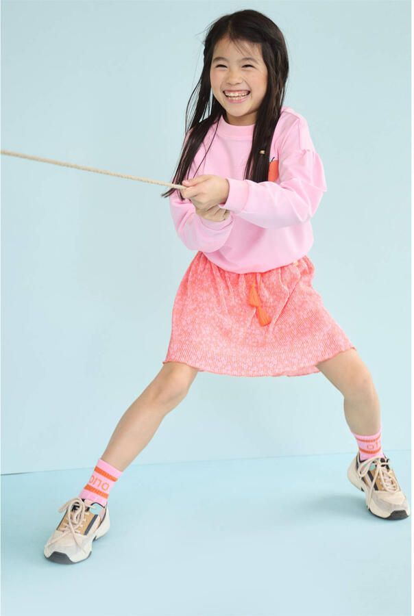 NONO Meisjes Rokken Norah Plissee Skirt Koraal - Foto 4