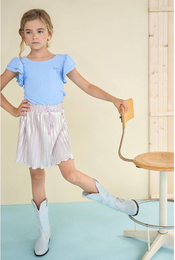 NONO Meisjes Tops & T-shirts Kia Structured Top Blauw - Foto 3