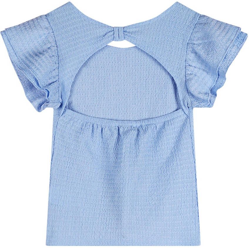 NONO Meisjes Tops & T-shirts Kia Structured Top Blauw - Foto 2