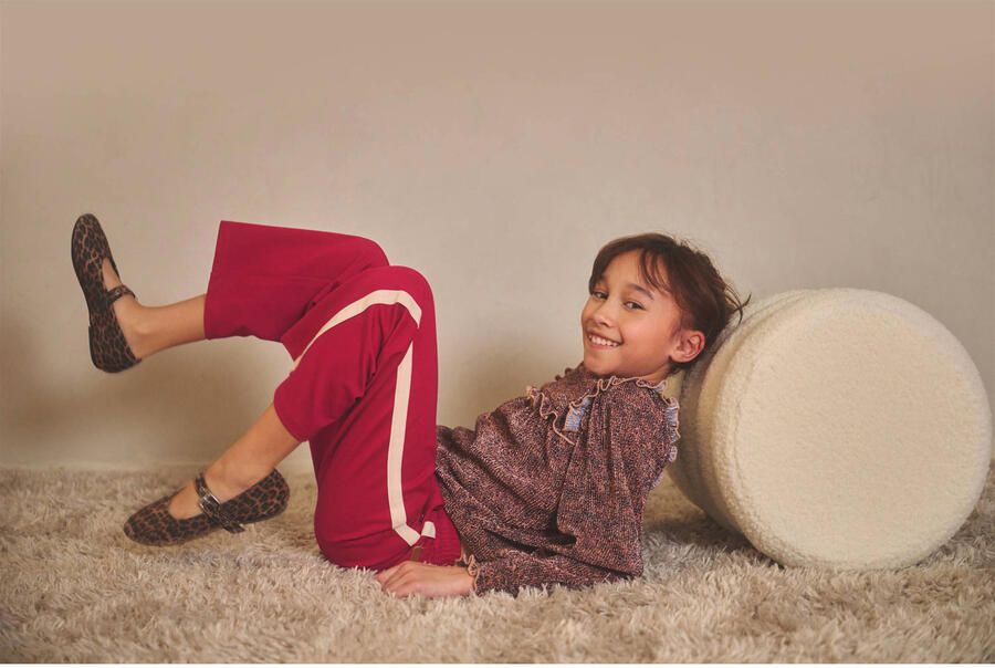 NONO Meisjes Broeken Sayla Wide Leg Pants Roze - Foto 4