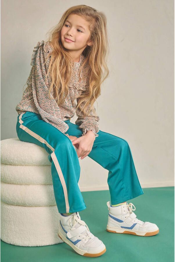 NONO Meisjes Blouses Tisja Plissee Blouse Beige - Foto 3