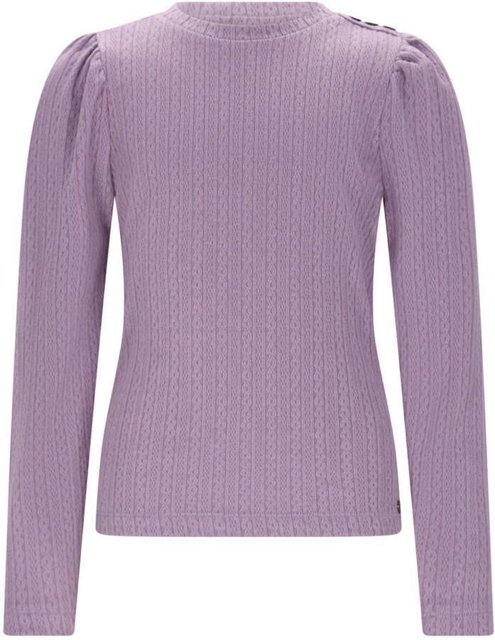 NONO Meisjes Tops & T-shirts Kiva Fancy Knit Jersey Lila - Foto 5