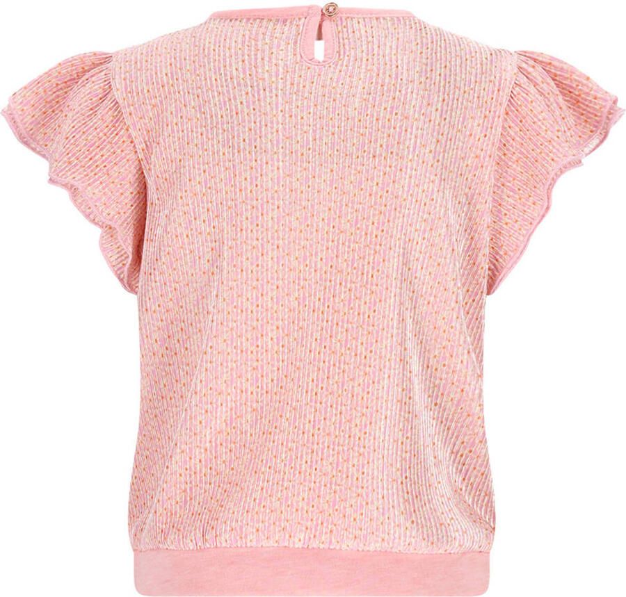 NONO Meisjes Tops & T-shirts Tilda Plissee Top Roze - Foto 5