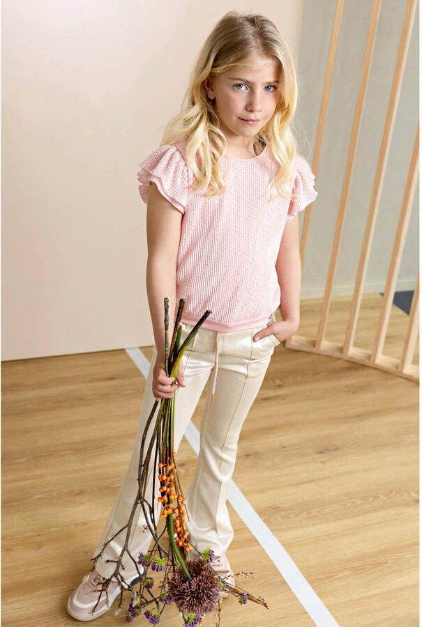 NONO Meisjes Tops & T-shirts Tilda Plissee Top Roze - Foto 6