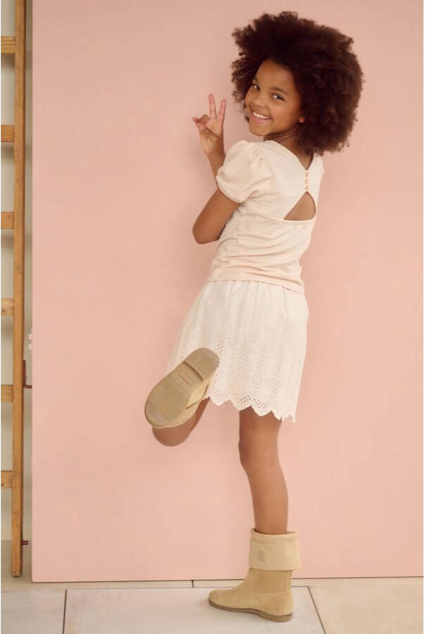 NONO Meisjes Tops & T-shirts Kiamo Dotted Jersey Top Lichtroze - Foto 6