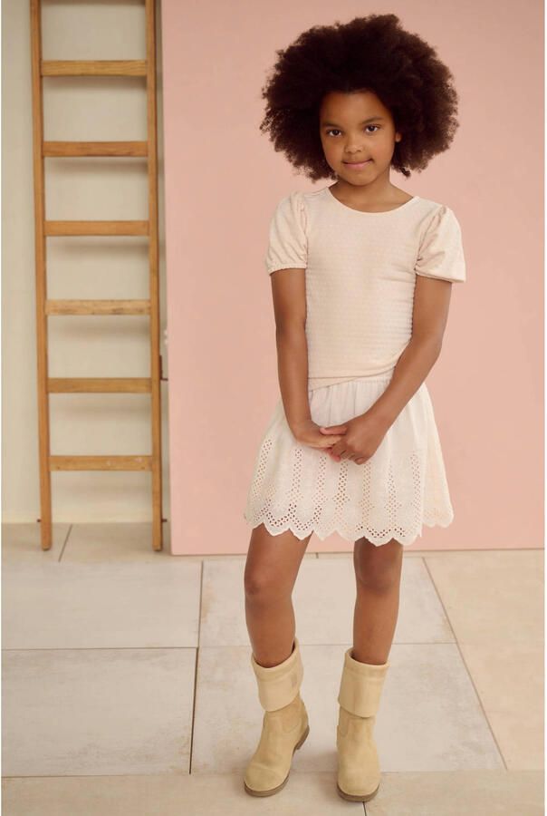 NONO Meisjes Tops & T-shirts Kiamo Dotted Jersey Top Lichtroze - Foto 7