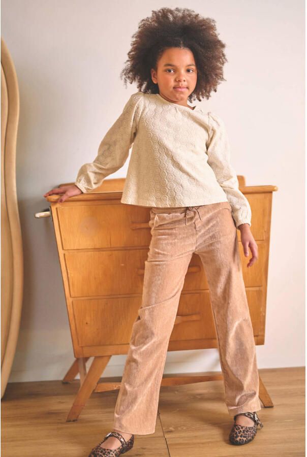 NONO regular fit casual broek lichtbruin - Foto 2