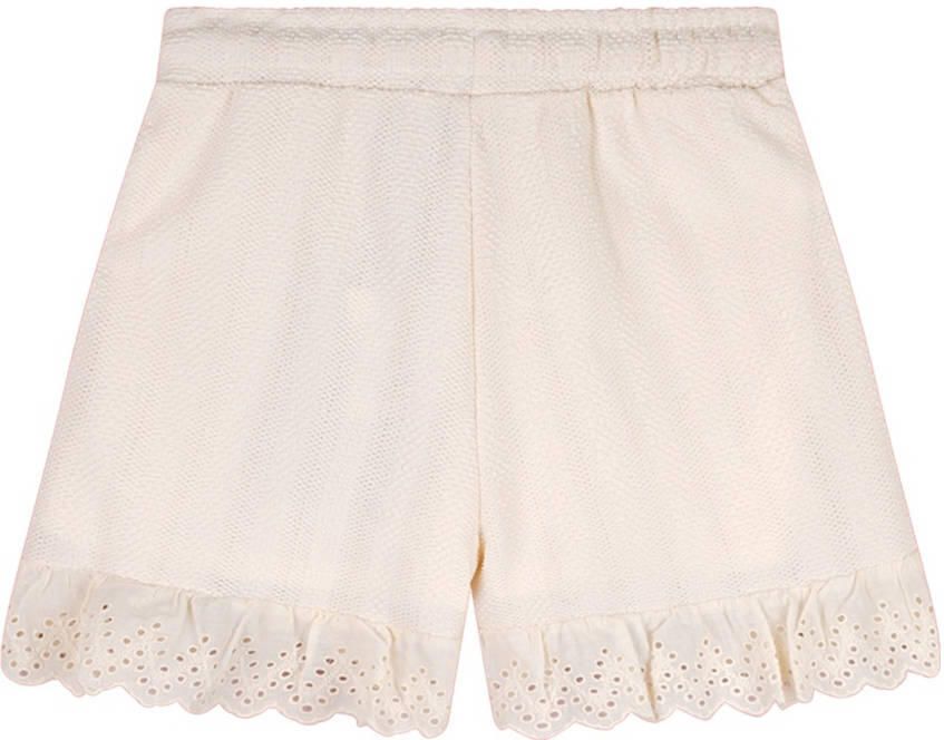 NONO Meisjes Broeken Sara Structured Short Creme - Foto 4