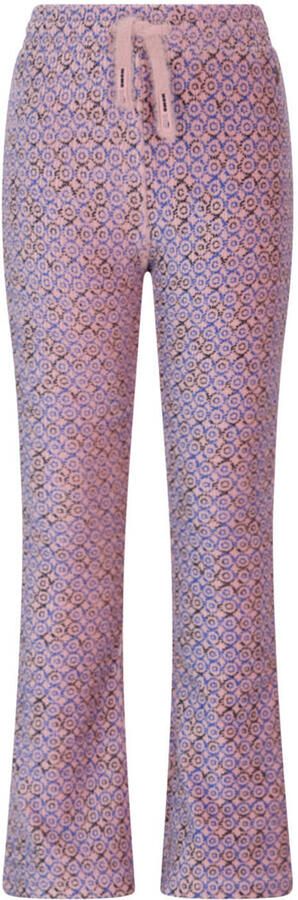 NONO Meisjes Broeken Sady Rib Jersey Flared Pants Multi - Foto 5