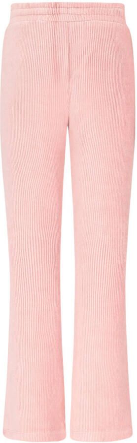 NONO Meisjes Broeken Sady Velvet Flared Pants Lichtroze - Foto 4